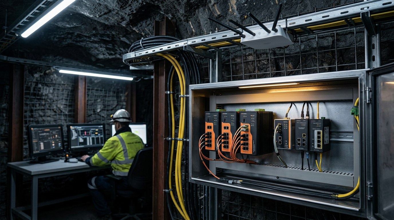 Underground Mine Communication: Leaky Feeder, Wi-Fi, and Mesh Networks
